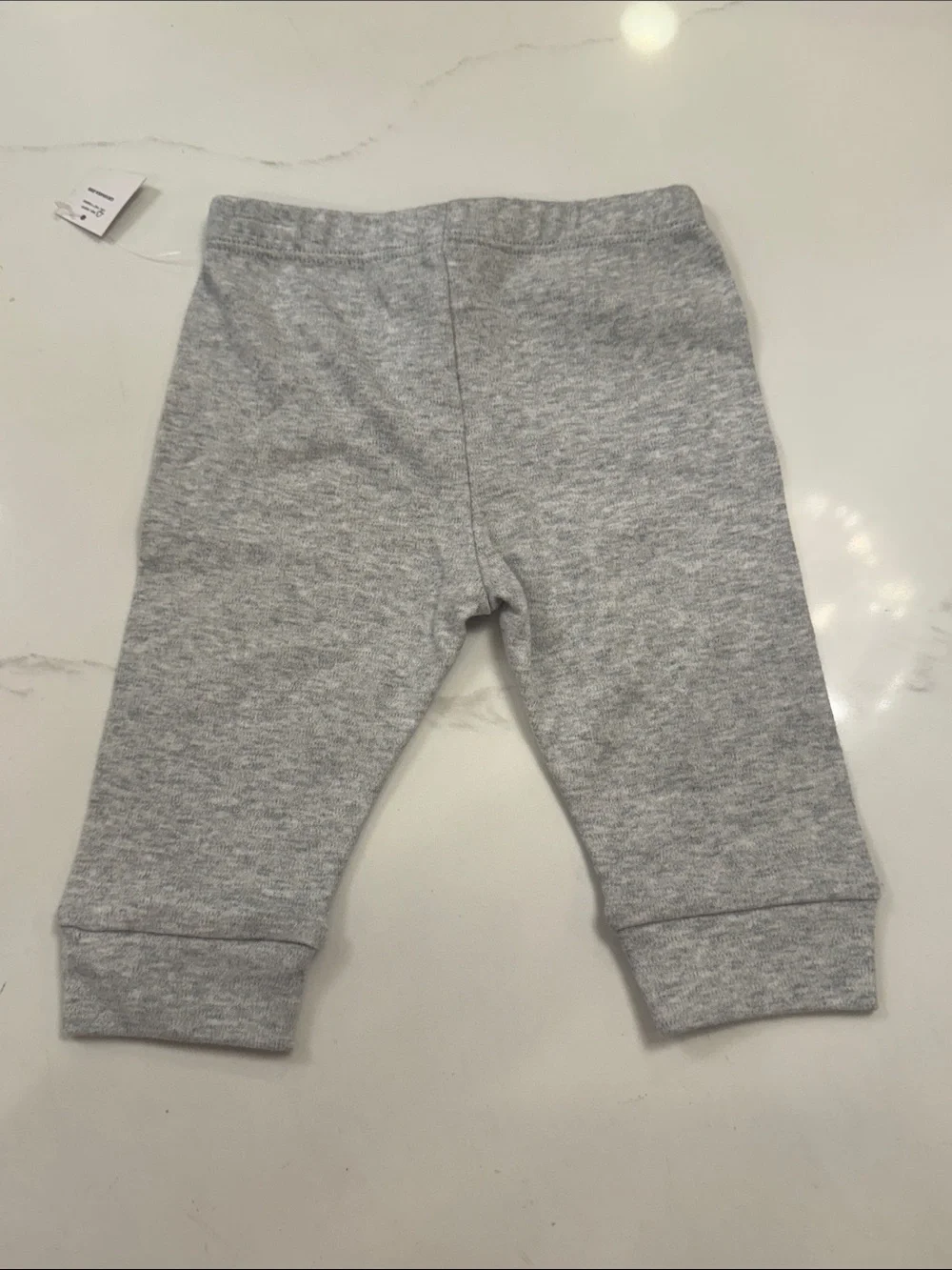 GAP Long-Sleeve Baby Bodysuit Set and grey pants - White & Light Blue